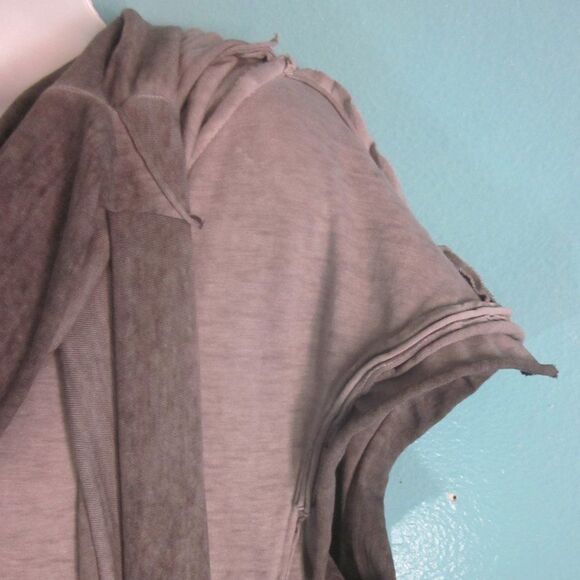 Studio B3 Womens Size 40 / M Gray Cotton Avant Garde Midi Cowlneck Long Dress - Picture 8 of 15